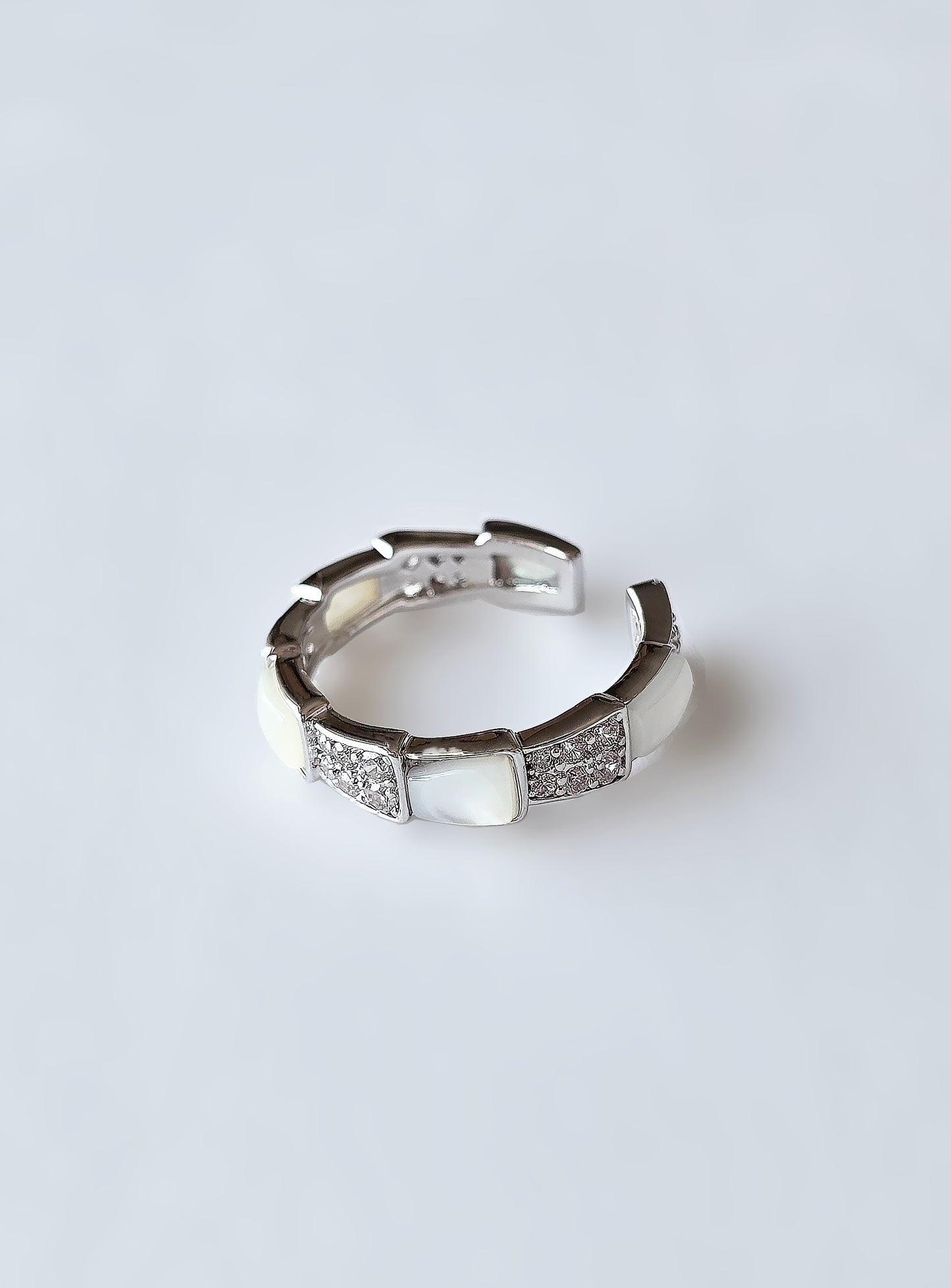 Silver White Ring