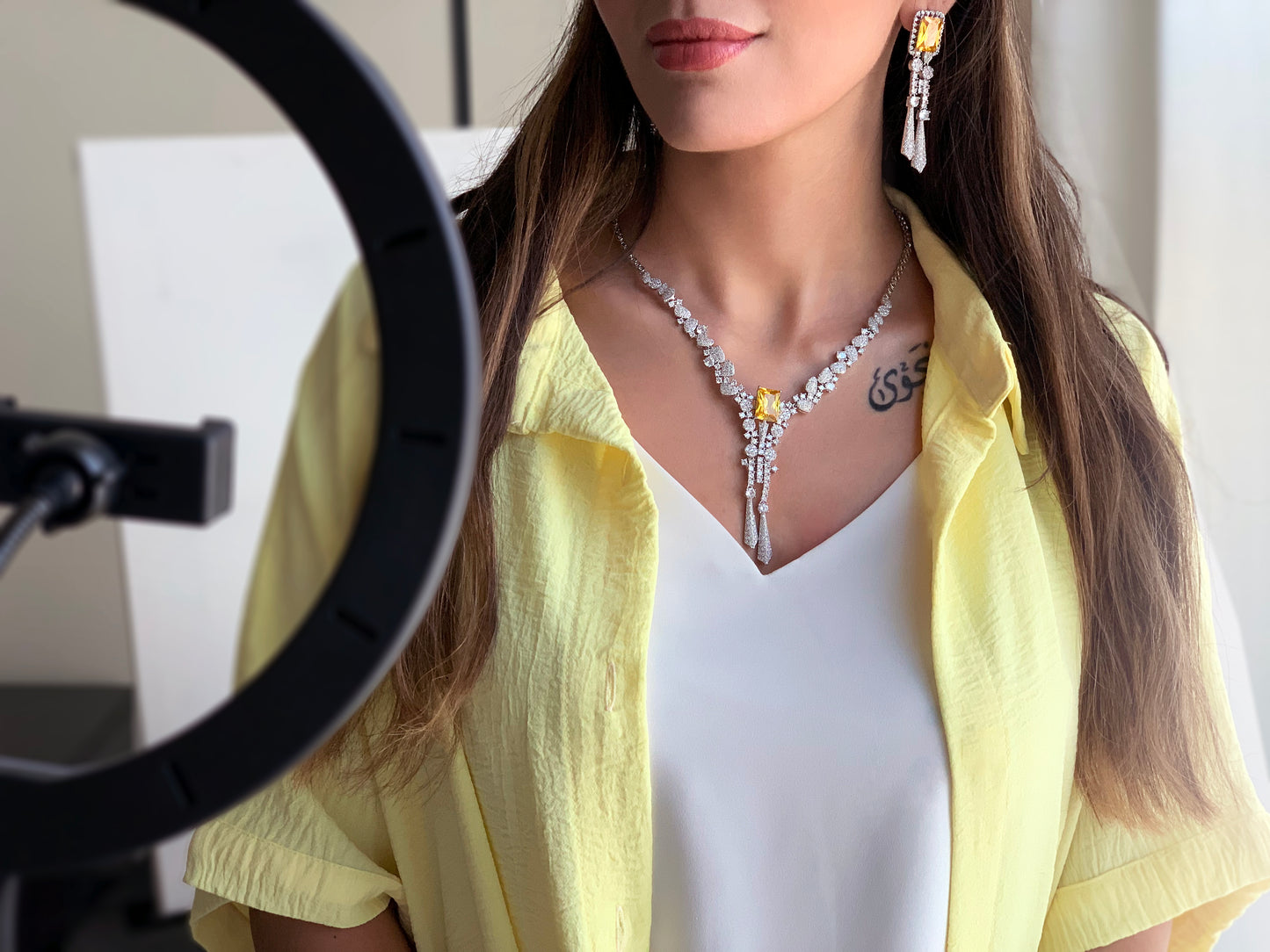 Yellow Champagne Set