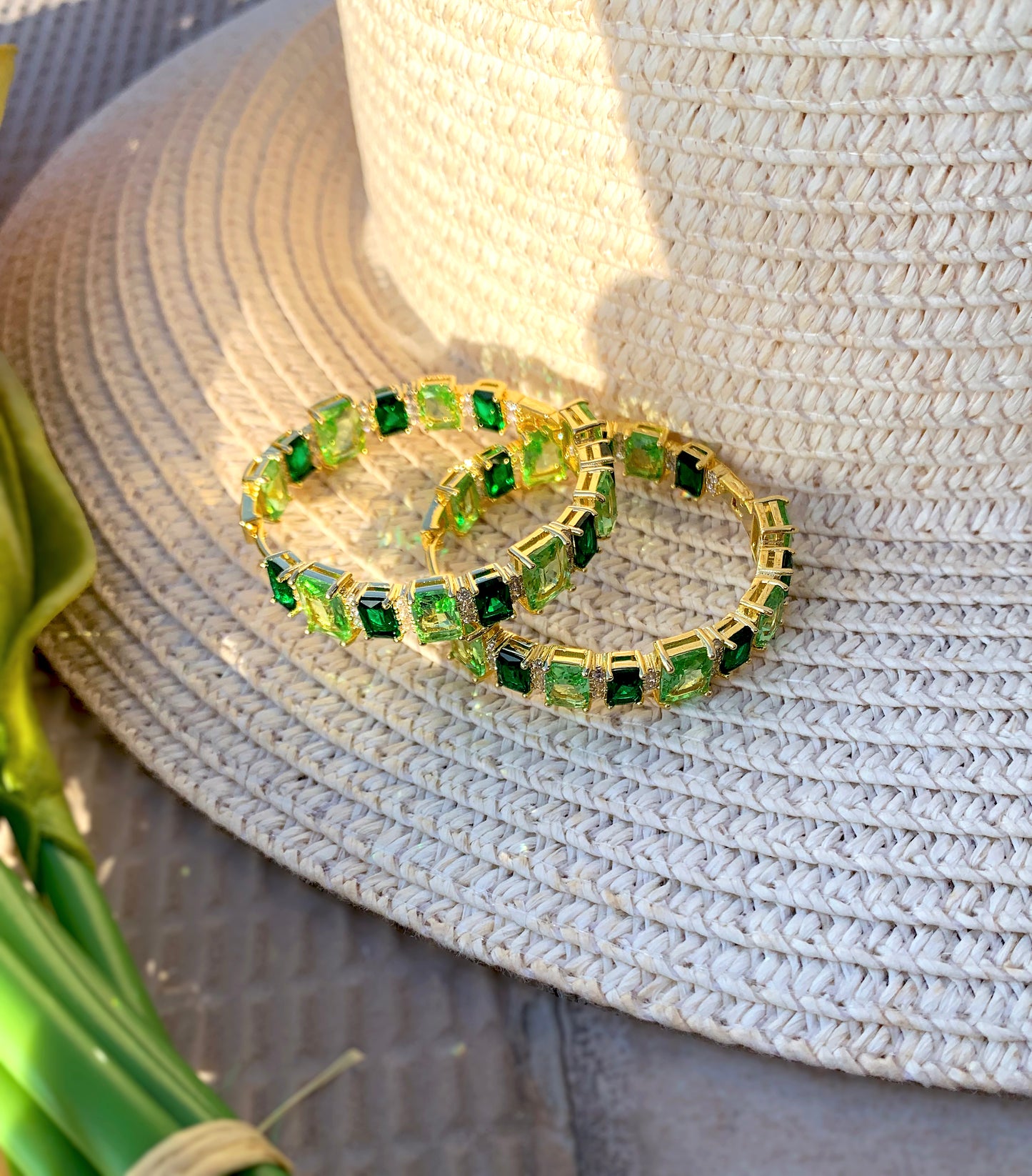 Emerald Green Earrings