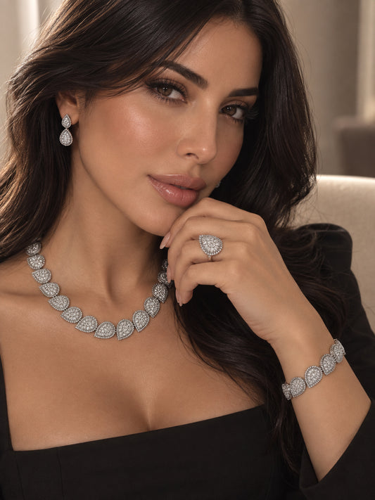 Silver Teardrop Luxe