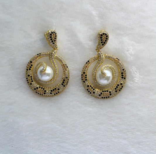 Gold Snake Earrings